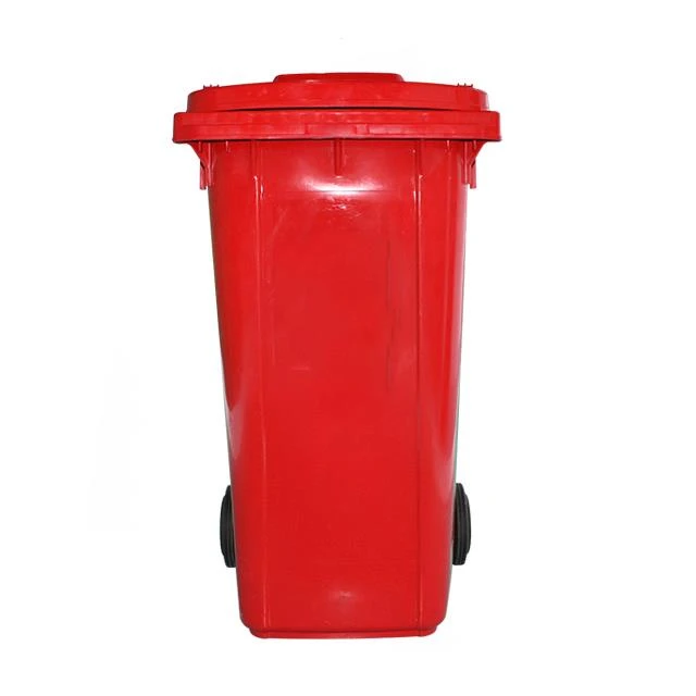 Großer Straßenmülleimer aus Kunststoff, 240 Liter
