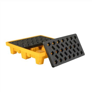 Hochprofil-Auffangpalette mit 4 Trommeln